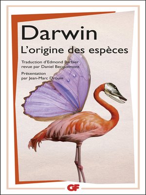 cover image of L'Origine des espèces au moyen de la sélection naturelle